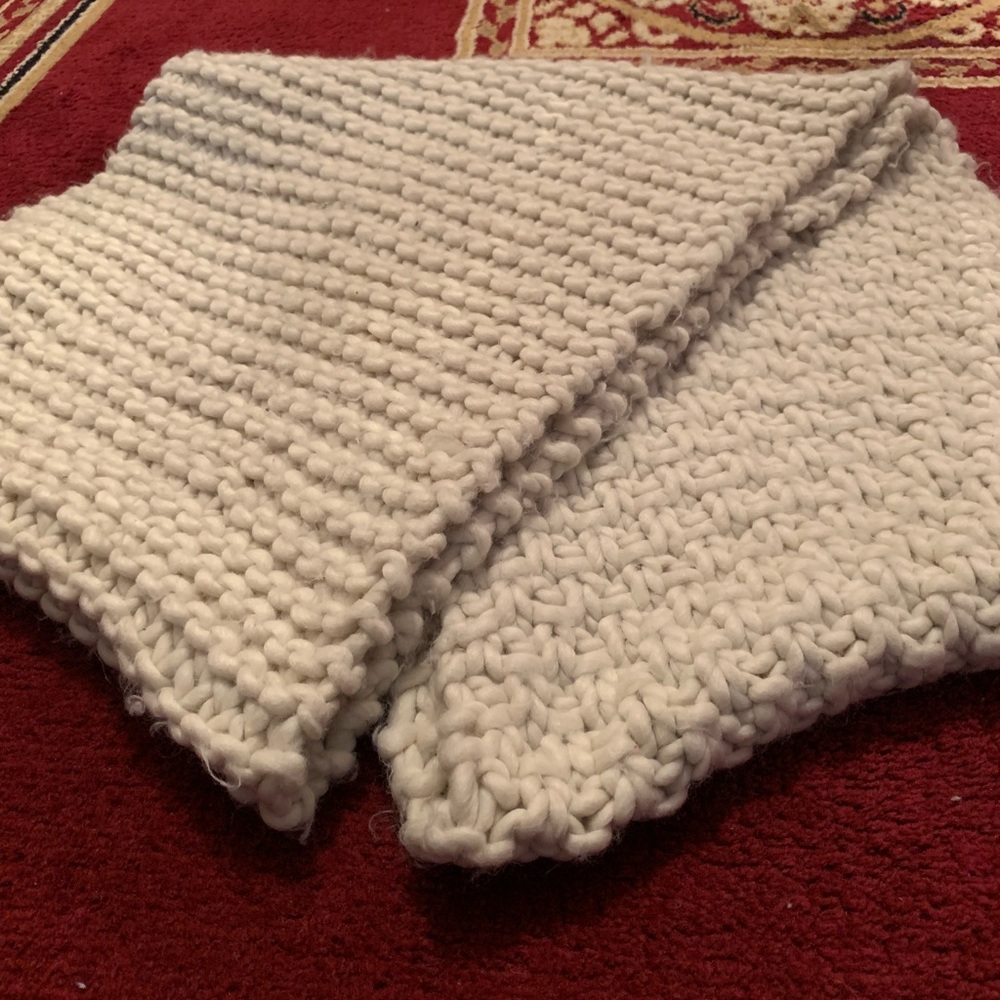 Oversized knit infinity scarf